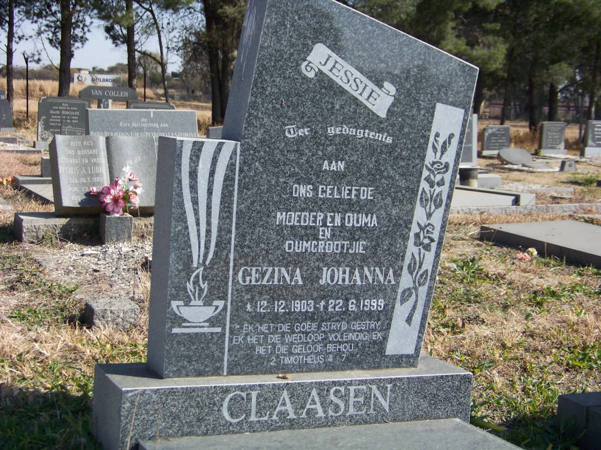 CLAASEN Gezina Johanna 1903-1999