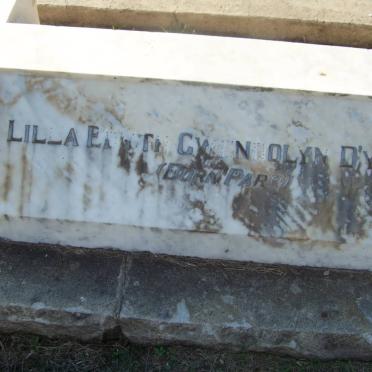 D'YMANT Lilla Edith Gwendolyn nee PARR -1931 