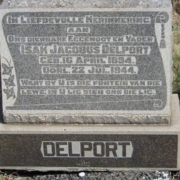DELPORT Isak Jacobus 1894-1944