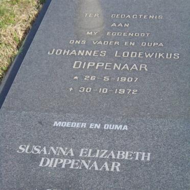 DIPPENAAR Johannes Lodewikus 1907-1972 &amp; Susanna Elizabeth 1911-2006