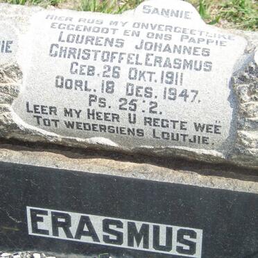 ERASMUS Lourens Johannes Christoffel 1911-1947