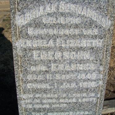 EBERSOHN Adriaan Bernardus 1842-1916