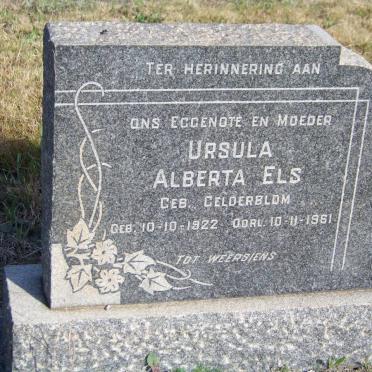 ELS Ursula Alberta nee GELDERBLOM 1922-1961