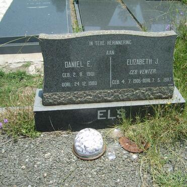 ELS Daniel E. 1901-1980 &amp; Elizabeth J. VENTER 1905-1987