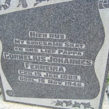 FERREIRA Cornelius Johannes 1889-1946