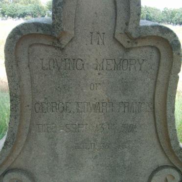 FRANCIS George Eward -1901