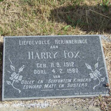 FOX Harry 1912-1980