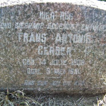 GERBER Frans Antonie 1908-195?