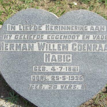 HABIG Herman Willem Coenraad 1881-1936