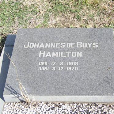 HAMILTON Johannes de Buys 1908-1970
