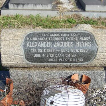 HEYNS Alexander Jacobus 1888-1960