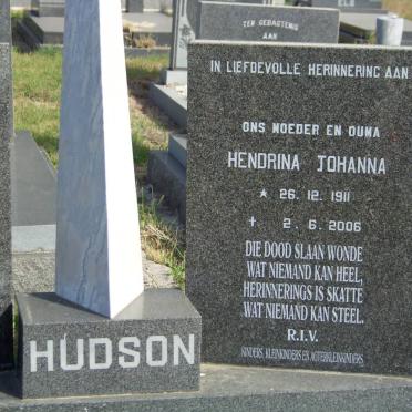 HUDSON Andrew Williams 1910-1978 &amp; Hendrina Johanna 1911-2006