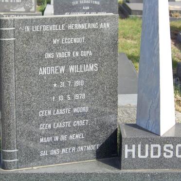 HUDSON Andrew Williams 1910-1978 &amp; Hendrina Johanna 1911-2006 _1