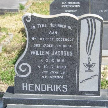HENDRIKS Willem Jacobus 1919-1978