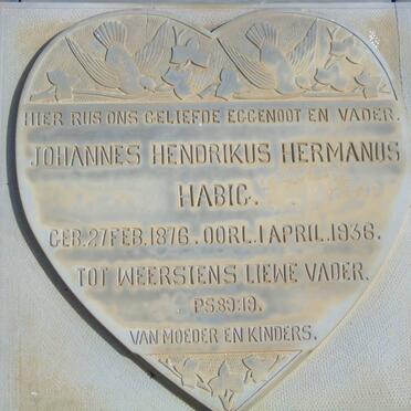 HABIG Johannes Hendrikus Hermanus 1876-1936