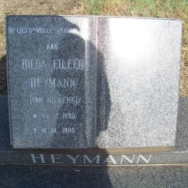 HEYMANN Hilda Eileen nee VAN NIEKERK 1895-1986