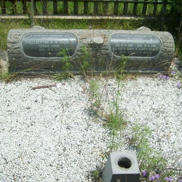 GROBLER Marthinus Jacobus 1880-1958 &amp; Engelbertha R.M. HORNE -1965