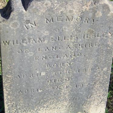 ILSLEY William Ellis 1848-1877