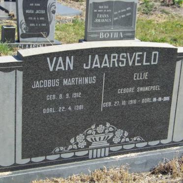 JAARSVELD Jacobus Marthinus, van 1912-1981 &amp; Ellie SWANEPOEL 1916-2005