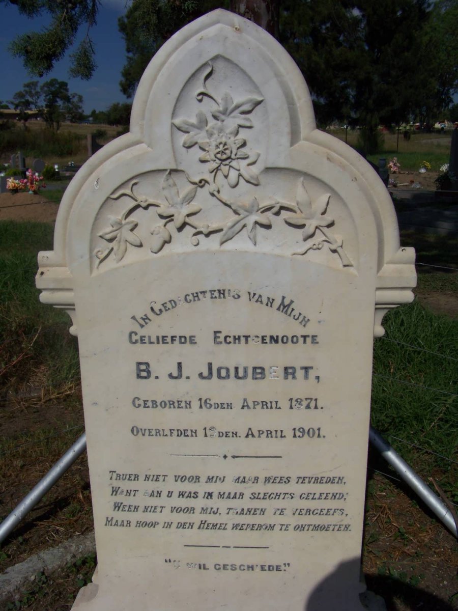 JOUBERT B.J. 1871-1901