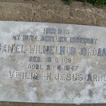 JORDAAN Daniel Wilhelmus 1891-1947