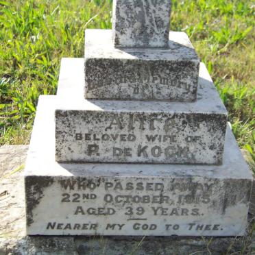 KOCK Alire, de -1915