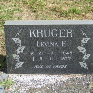 KRUGER Levina H. 1945-1977