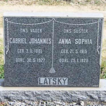 LATSKY Gabriel Johannes 1881-1927 :: LATSKY Anna Sophia 1915-1928
