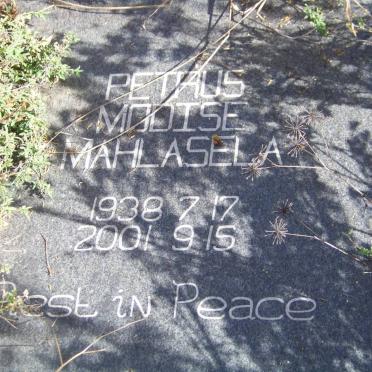 MAHLASELA Petrus Modise 1938-2001