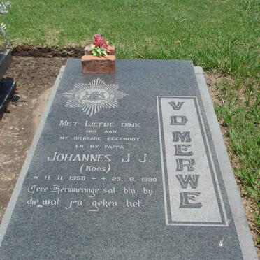 MERWE Johannes J.J., v.d. 1956-1990