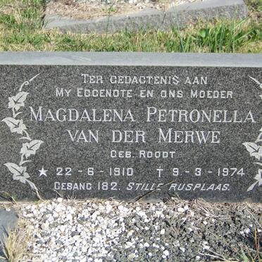 MERWE Magdalena Petronella, van der nee ROODT 1910-1974