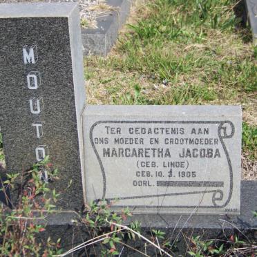 MOUTON Margaretha Jacoba nee LINDE 1905-
