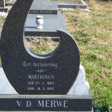 MERWE Marthinus, v.d. 1963-1983