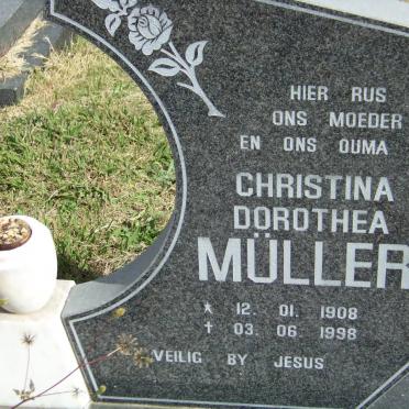 MÜLLER Christina Dorothea 1908-1998