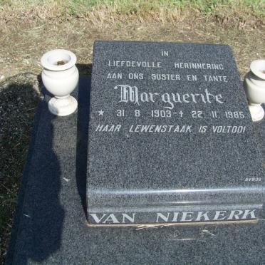 NIEKERK Marguerite, van 1903-1985