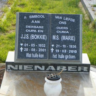 NIENABER J.J.S. 1932-2001 &amp; M.S. 1936-2010