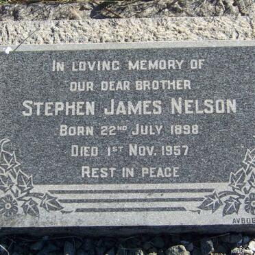 NELSON Stephen James 1898-1957