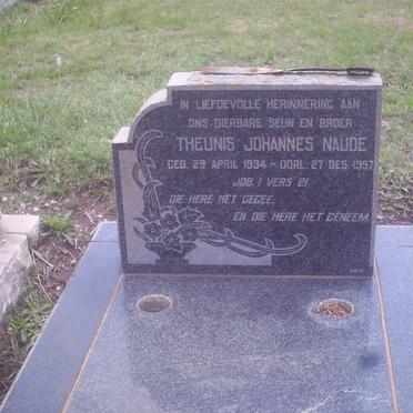 NAUDE Theunis Johannes 1934-1957