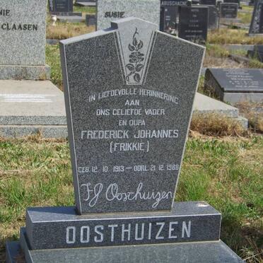 OOSTHUIZEN Frederick Johannes 1913-1988