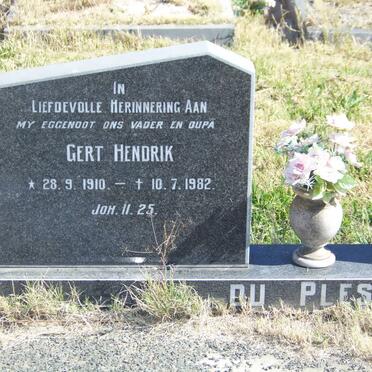 PLESSIS Gert Hendrik, du 1910-1982 &amp; Cornelia Aletta 1910-1989 _1