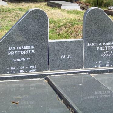 PRETORIUS Jan Frederik 1913-2002 &amp; Isabella Maria Cornelia NEL 1914-2002