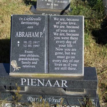 PIENAAR Abraham P. 1917-1997