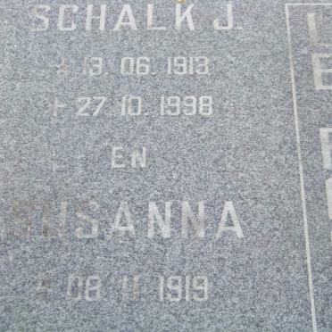 ROUX Schalk J., le 1913-1998 &amp; Susanna 1919-2011