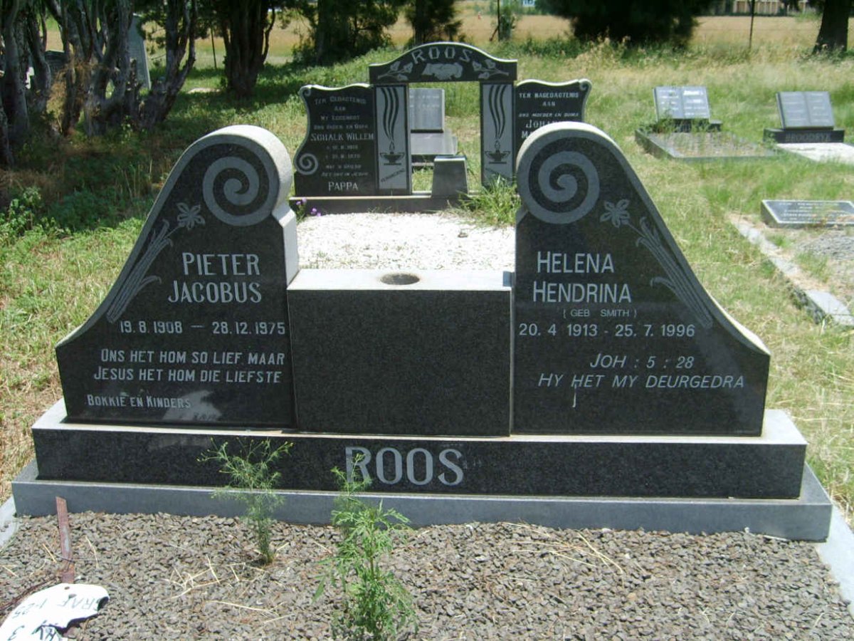 ROOS Pieter Jacobus 1908-1975 &amp; Helena Hendrina SMITH 1913-1996