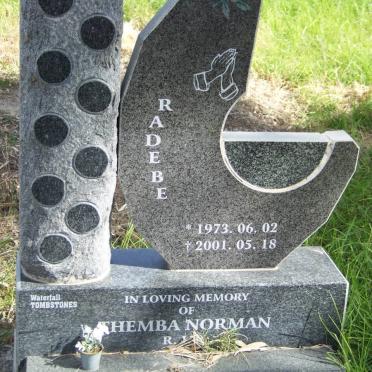 RADEBE Themba Norman 1973-2001