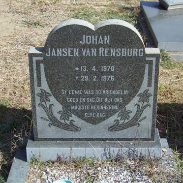 RENSBURG Johan, Jansen van 1970-1976