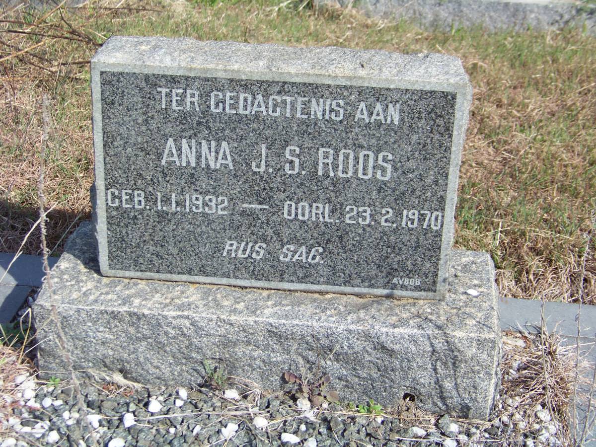 ROOS Anna J.S. 1932-1970