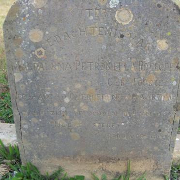 ROELOFFZE Magdalena Petronella nee FOURIE 1851-190?