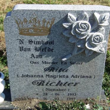 RICHTER Johanna Magrieta Adriana nee NIENABER 1953-1997