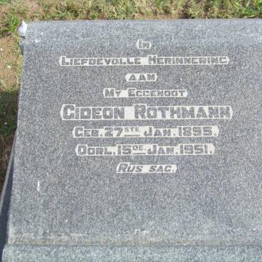 ROTHMANN Gideon 1895-1951